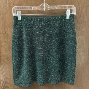 Elegant Green Mini Skirt